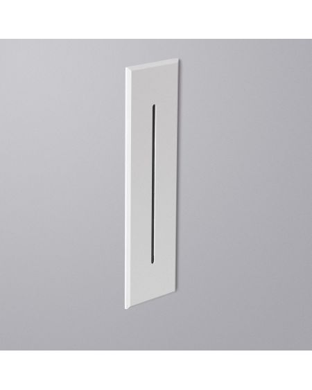 Balise LED Extérieure 3W Encastrable au Mur Rectangulaire Linéaire Wabi Blanche
