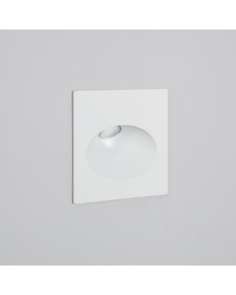 Balise Extérieure Murale LED Encastrable 2W Carrée Coney Blanche