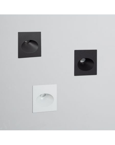 Balise Extérieure Murale LED Encastrable 2W Carrée Coney Blanche