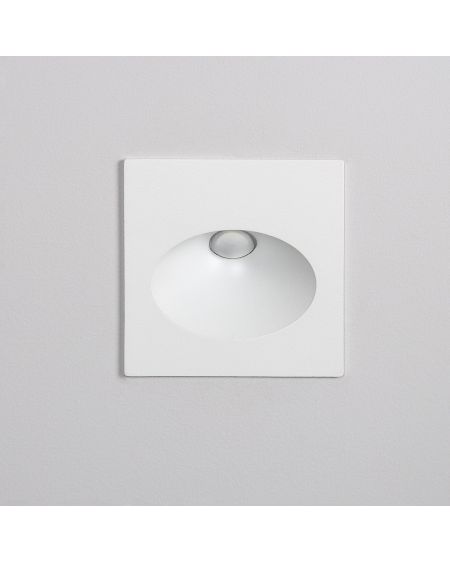 Balise Extérieure Murale LED Encastrable 2W Carrée Coney Blanche