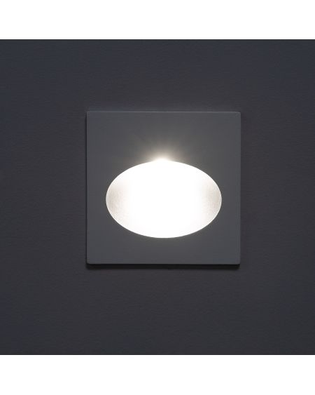 Balise Extérieure Murale LED Encastrable 2W Carrée Coney Blanche