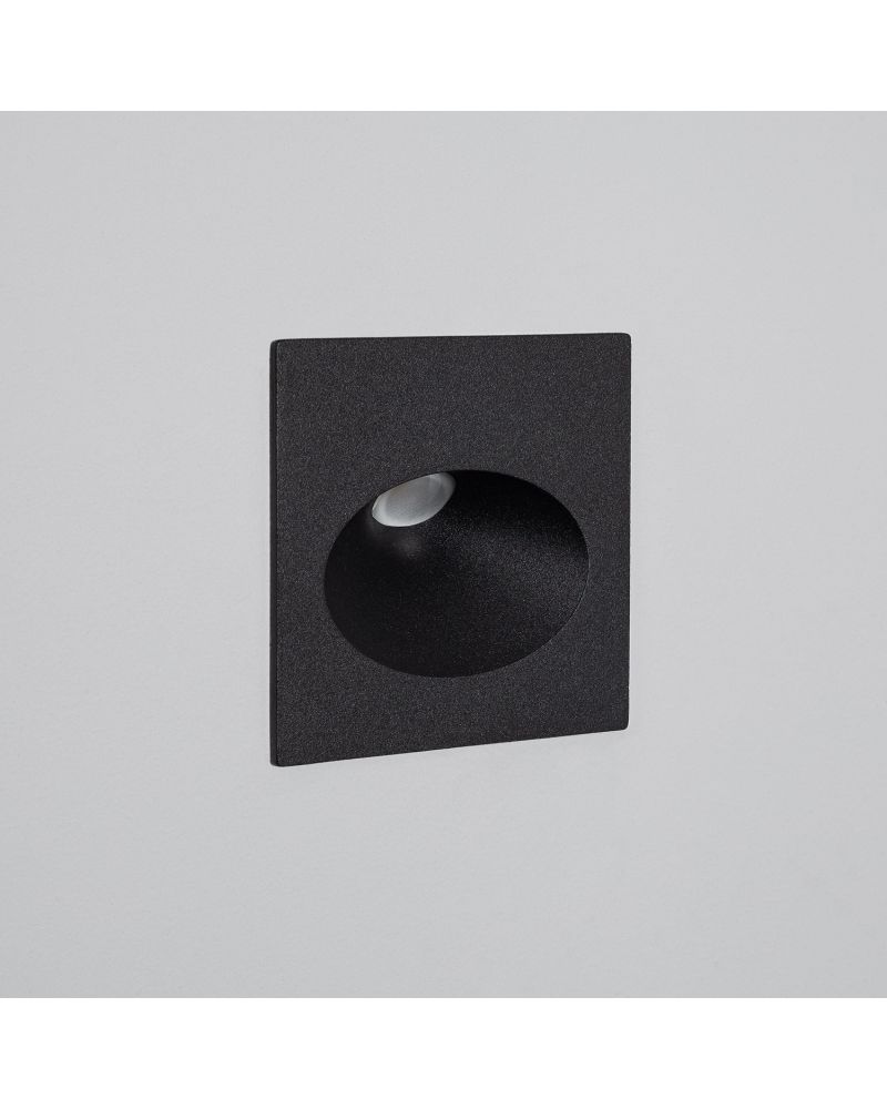 Balise Extérieure Murale LED Encastrable 2W Coney Noire