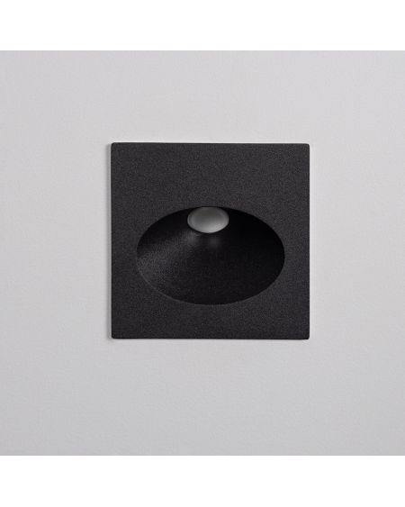 Balise Extérieure Murale LED Encastrable 2W Coney Noire