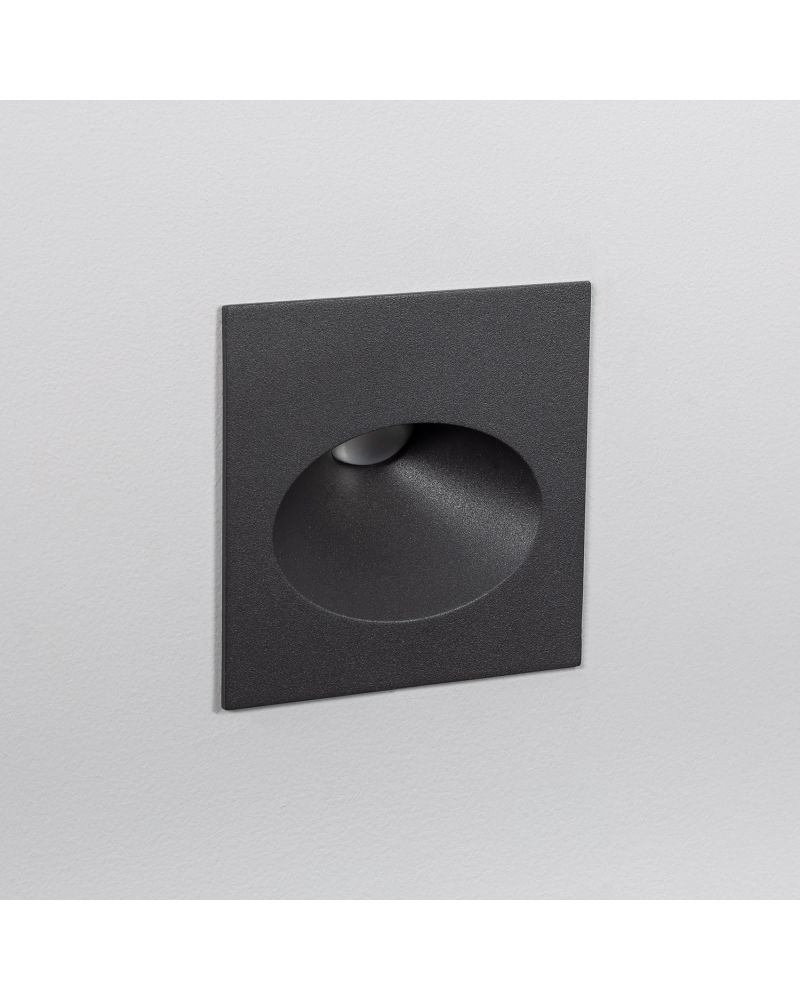 Balise Extérieure Murale LED Encastrable 2W Coney Grise