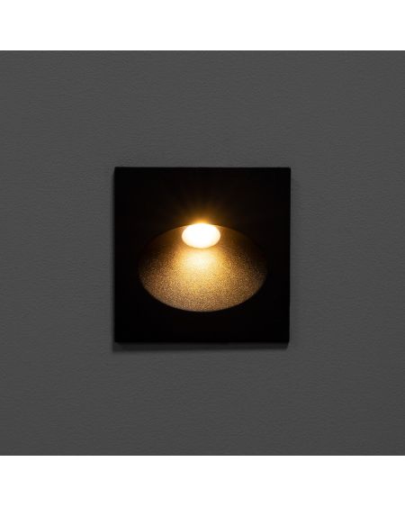 Balise Extérieure Murale LED Encastrable 2W Coney Grise
