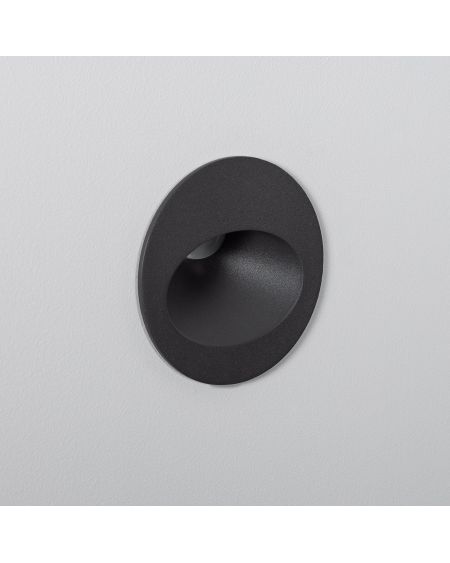 Balise Extérieure Murale LED Encastrable 2W Ronde Coney Grise