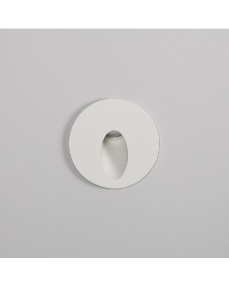 Balise Extérieure Murale LED Encastrable 3W Ronde Boiler Blanche
