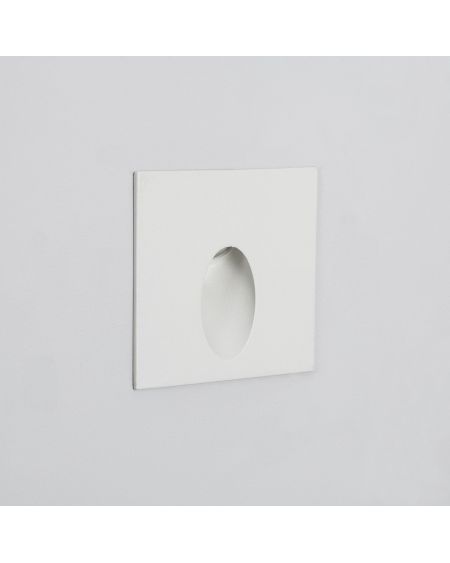 Balise Extérieure Murale LED Encastrable 2W Carrée Ellis Blanche