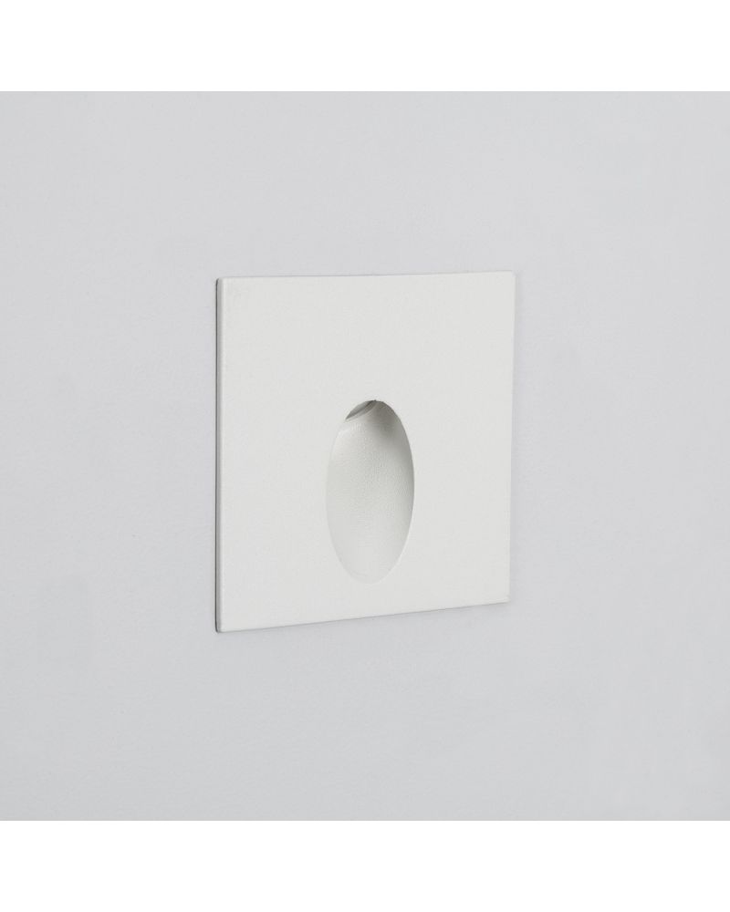 Balise Extérieure Murale LED Encastrable 2W Carrée Ellis Blanche