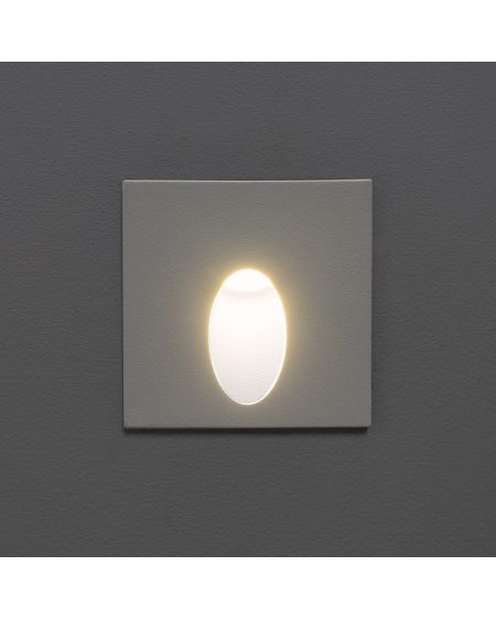 Balise Extérieure Murale LED Encastrable 2W Carrée Ellis Blanche