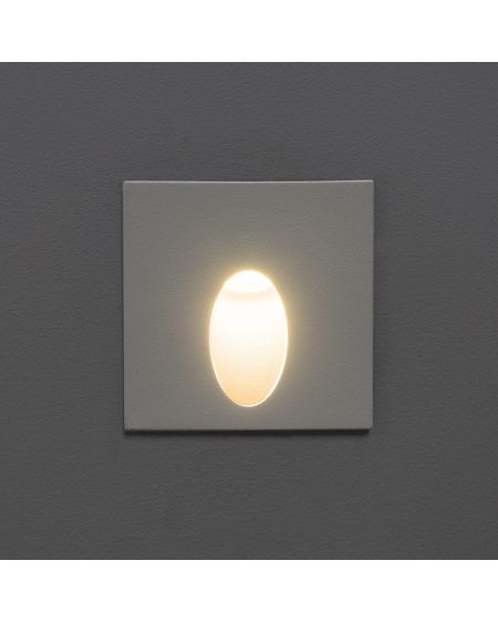 Balise Extérieure Murale LED Encastrable 2W Carrée Ellis Blanche