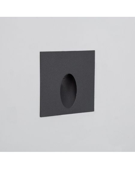 Balise Extérieure Murale LED Encastrable 2W Carrée Ellis Grise