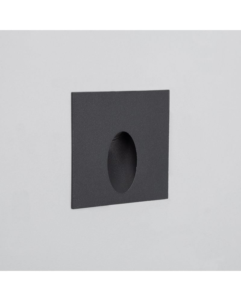 Balise Extérieure Murale LED Encastrable 2W Carrée Ellis Grise