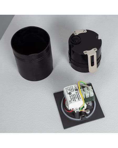 Balise Extérieure Murale LED Encastrable 2W Carrée Ellis Grise