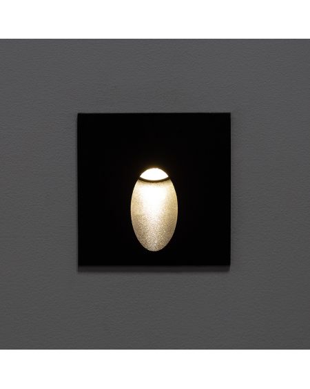 Balise Extérieure Murale LED Encastrable 2W Carrée Ellis Grise