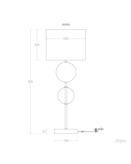 Lampe à poser Métal Palice