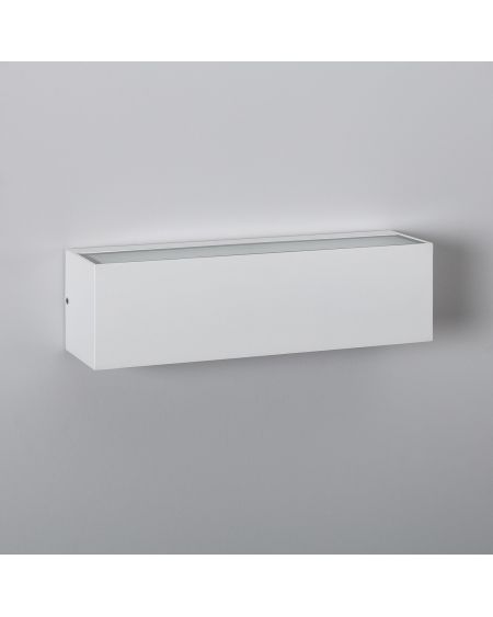 Applique Murale LED Extérieure Lena 10W Éclairage Double Face Rectangulaire Blanche
