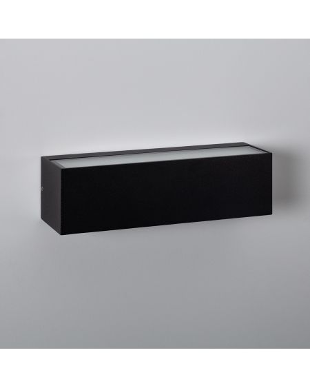 Applique Murale LED Extérieure Lena 10W Éclairage Double Face Rectangulaire Noire