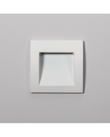 Balise LED Extérieure 4W Encastrable au Mur Carrée Natt Blanche