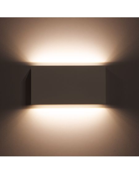 Applique Murale LED Extérieure Kaira 10W Éclairage Double Face Rectangulaire Blanche