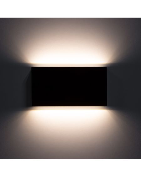 Applique Murale LED Extérieure Kaira 10W Éclairage Double Face Rectangulaire Noire