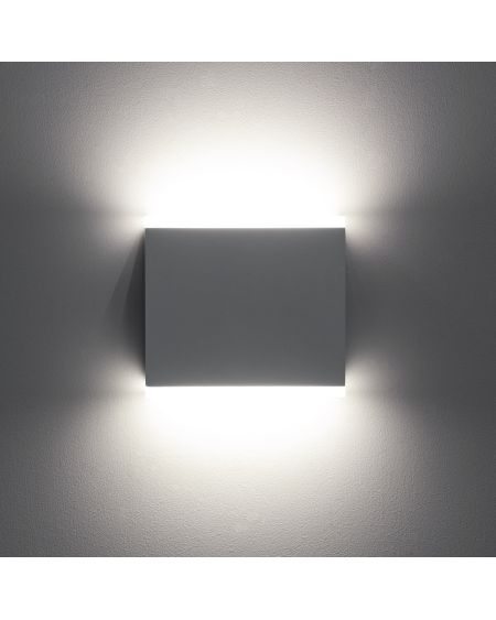 Applique Murale LED Extérieure Orus 6W Éclairage Double Face Carrée Blanche