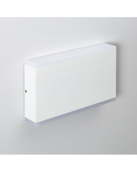 Applique Murale LED Extérieure Hera 10W Éclairage Double Face Rectangulaire Blanche