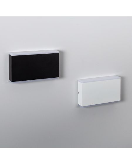 Applique Murale LED Extérieure Hera 10W Éclairage Double Face Rectangulaire Blanche