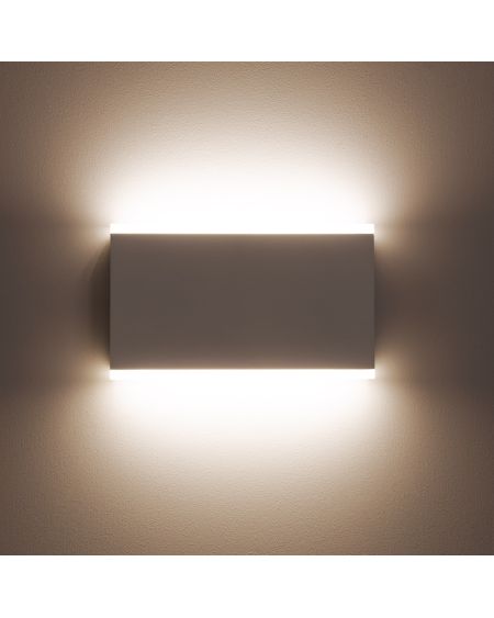 Applique Murale LED Extérieure Hera 10W Éclairage Double Face Rectangulaire Blanche