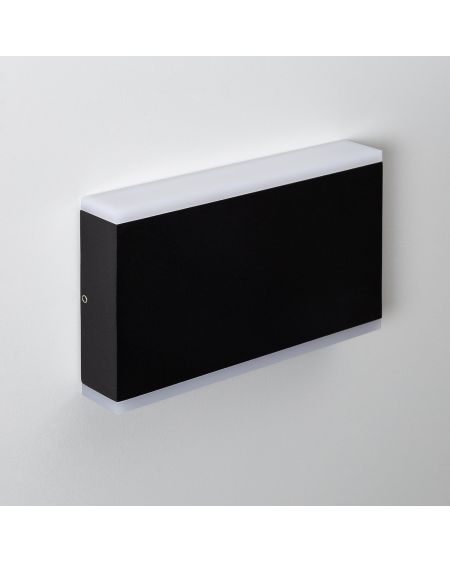 Applique Murale LED Extérieure Hera 10W Éclairage Double Face Rectangulaire Noire