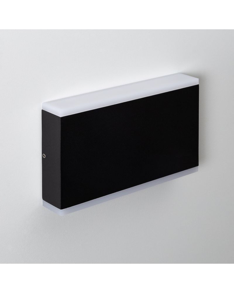 Applique Murale LED Extérieure Hera 10W Éclairage Double Face Rectangulaire Noire