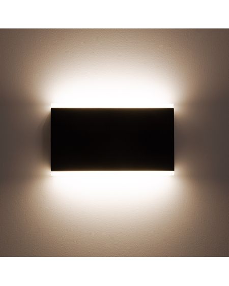 Applique Murale LED Extérieure Hera 10W Éclairage Double Face Rectangulaire Noire
