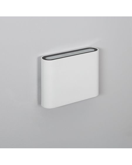 Applique Murale LED Extérieure Zeus 6W Éclairage Double Face Carrée Blanche