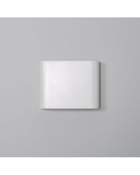 Applique Murale LED Extérieure Zeus 6W Éclairage Double Face Carrée Blanche