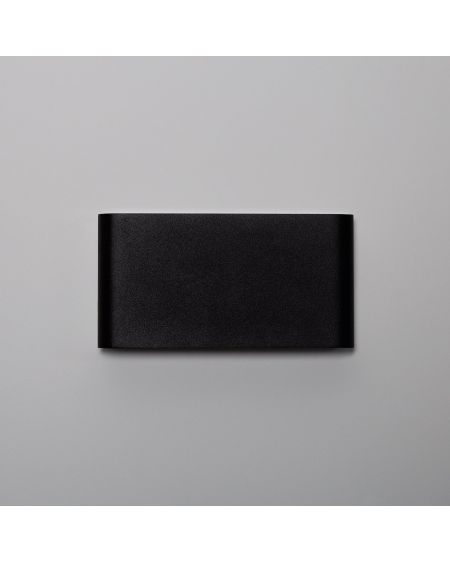 Applique Murale LED Extérieure Einar 12W Éclairage Double Face Rectangulaire Noire