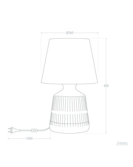 Lampe à Poser Céramique Balteze