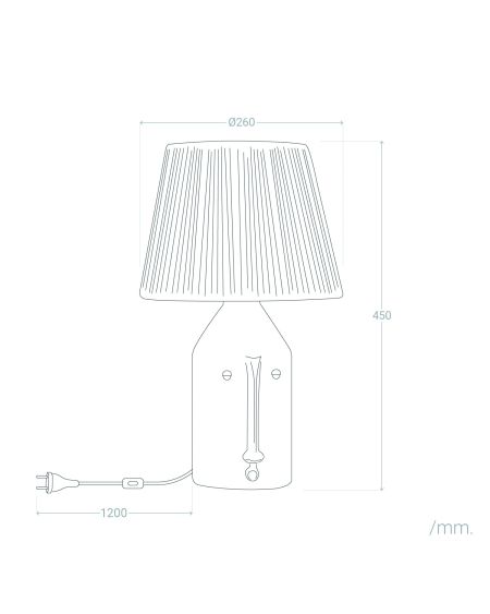 Lampe à Poser Céramique Bakamba