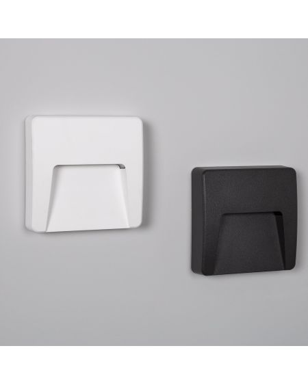 Balise LED Extérieure 3W En Saillie au Mur Carrée Dag Blanche
