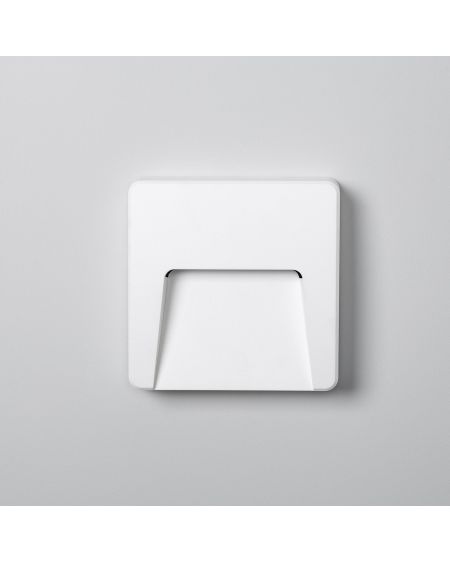 Balise LED Extérieure 3W En Saillie au Mur Carrée Dag Blanche