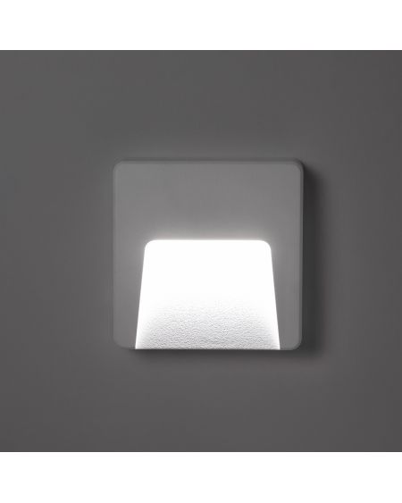 Balise LED Extérieure 3W En Saillie au Mur Carrée Dag Blanche