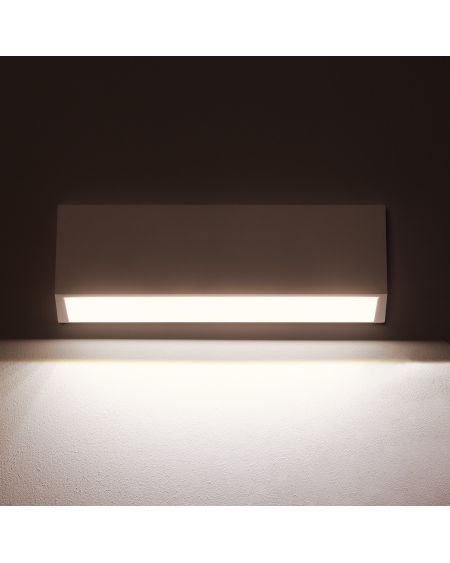 Balise LED Extérieure 3W En Saillie au Mur Rectangulaire Tunez Blanche