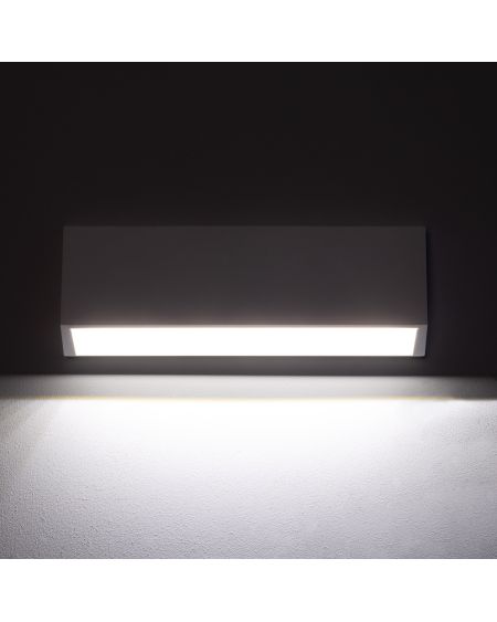 Balise LED Extérieure 3W En Saillie au Mur Rectangulaire Tunez Blanche