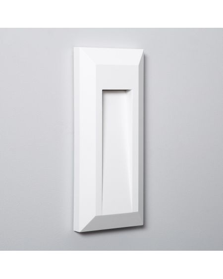 Balise LED Extérieure 1W en Saillie au Mur Rectangulaire Gisli Blanche