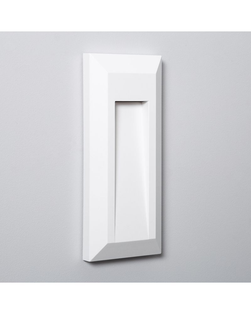 Balise LED Extérieure 1W en Saillie au Mur Rectangulaire Gisli Blanche