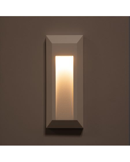 Balise LED Extérieure 1W en Saillie au Mur Rectangulaire Gisli Blanche
