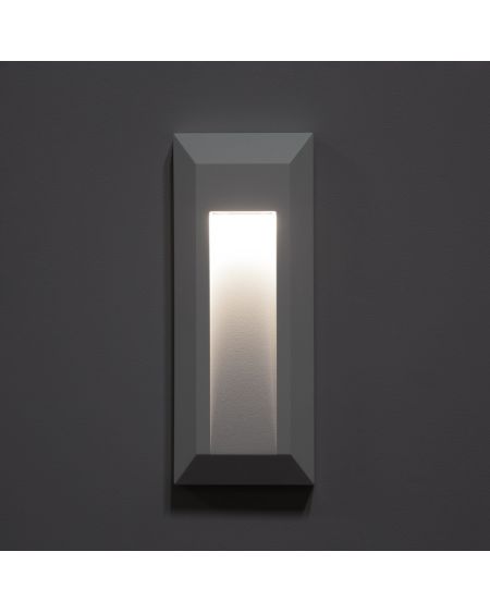 Balise LED Extérieure 1W en Saillie au Mur Rectangulaire Gisli Blanche