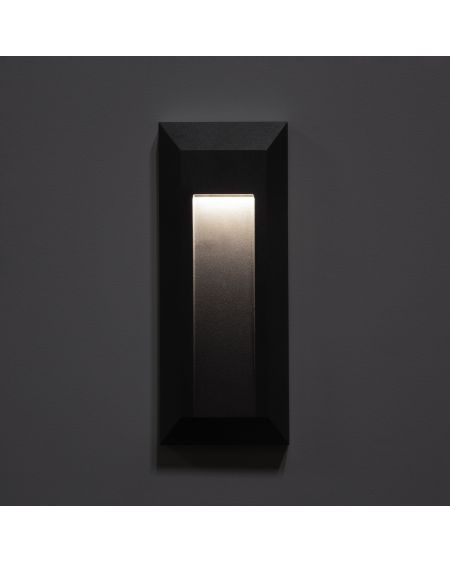 Balise LED Extérieure en Saillie Rectangulaire Gisli 1W Noire