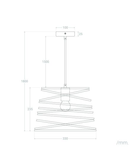 Suspension Métal Hura