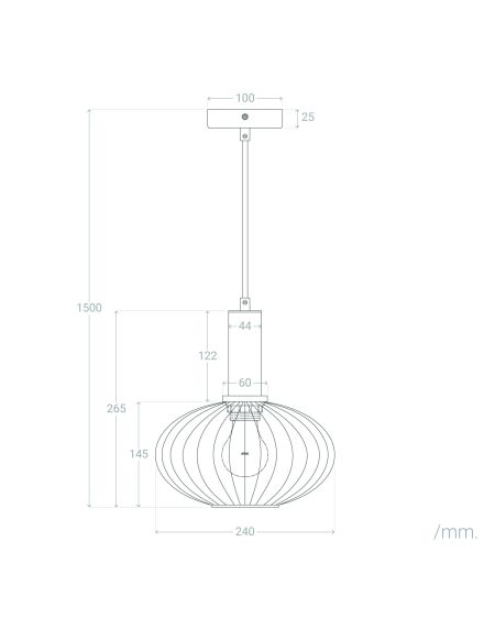 Suspension Verre Basile