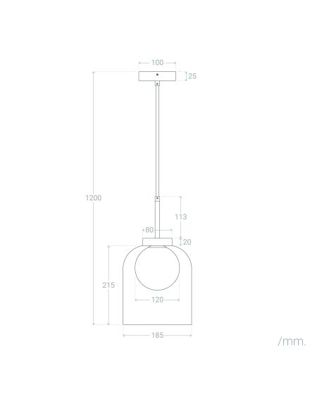 Suspension Verre Galia